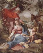 unknow artist The rest on the flight into egypt Germany oil painting artist